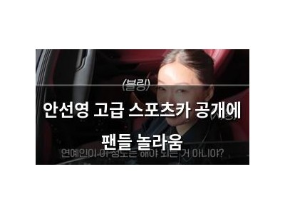 안선영 고급 스포츠카 공개에 팬들 놀라움