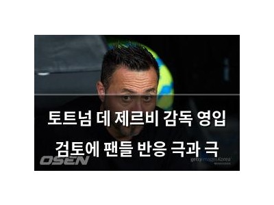 토트넘 데 제르비 감독 영입 검토에 팬들 반응 극과 극