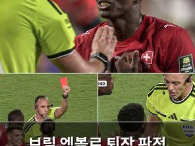 브릴 엠볼로 퇴장 판정 잘못됐다 IFAB 인정