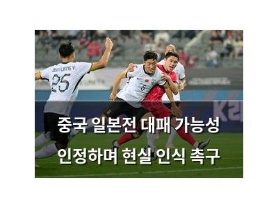 중국 일본전 대패 가능성 인정하며 현실 인식 촉구