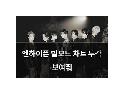 엔하이픈 빌보드 차트 두각 보여줘