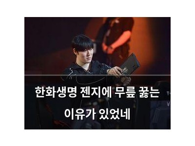 한화생명 젠지에 무릎 꿇는 이유가 있었네