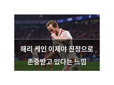 해리 케인 이제야 진정으로 존중받고 있다는 느낌